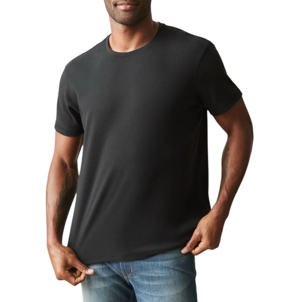 NWOT American Giant Men’s Brushed Crew Tee Black Men’s Size Large